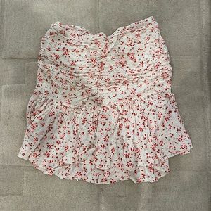 Ganni floral mini skirt